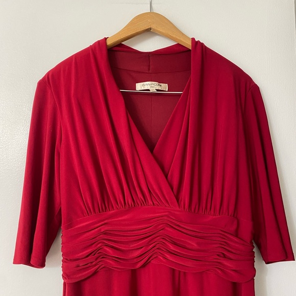 Evan Picone Red Dress - Picture 4 of 7